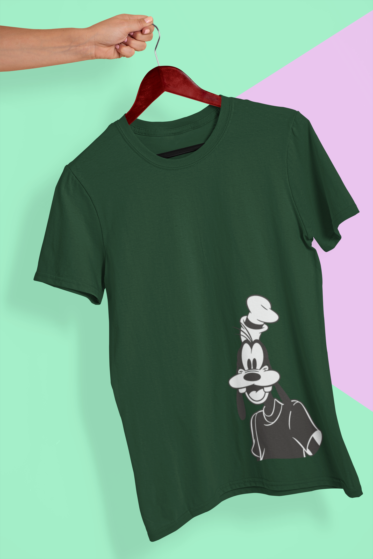 Happy Goffy Mens Half Sleeves T-shirt- FunkyTeesClub