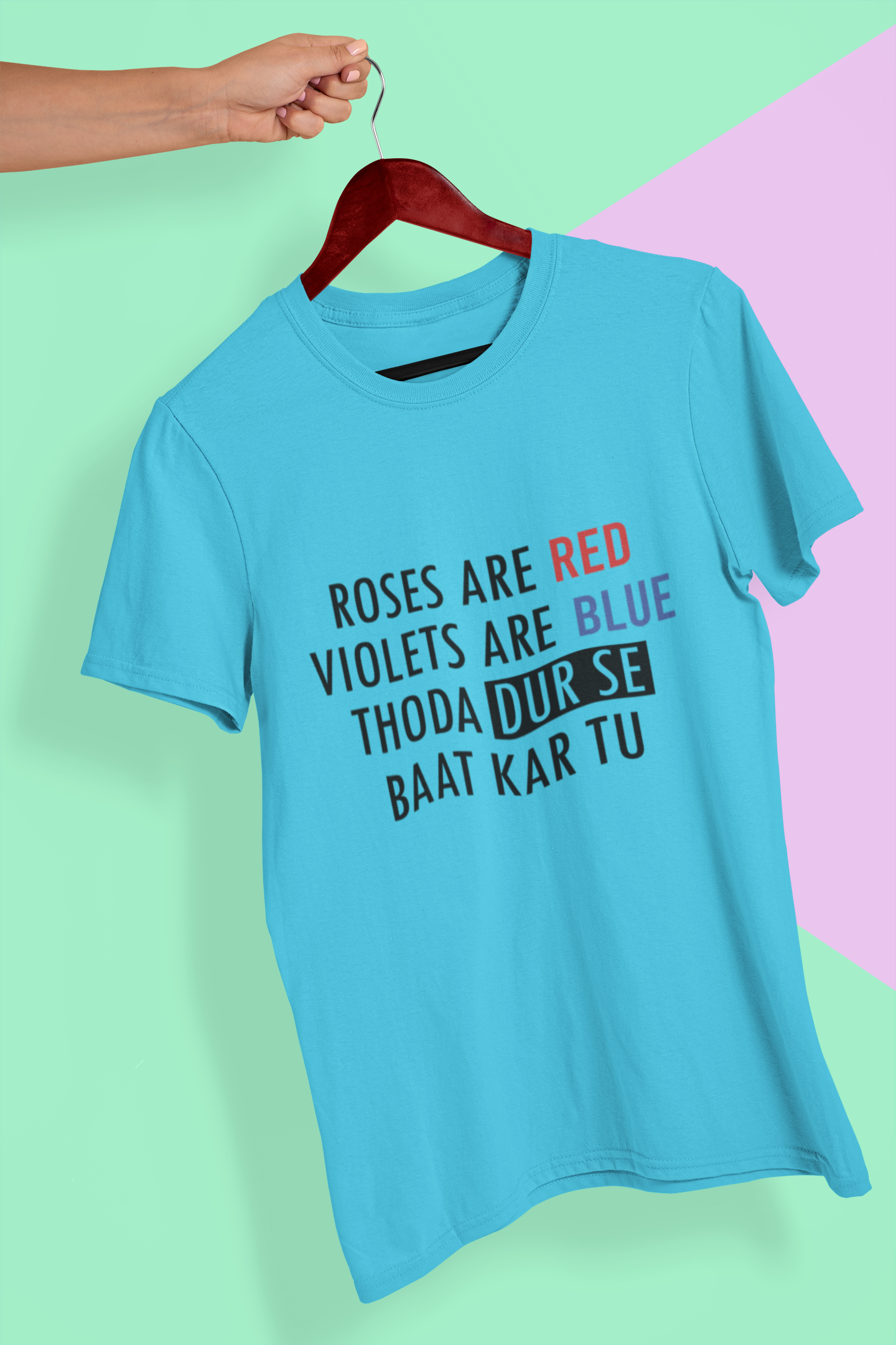 Dur Se Bhaat Mens Half Sleeves T-shirt- FunkyTeesClub