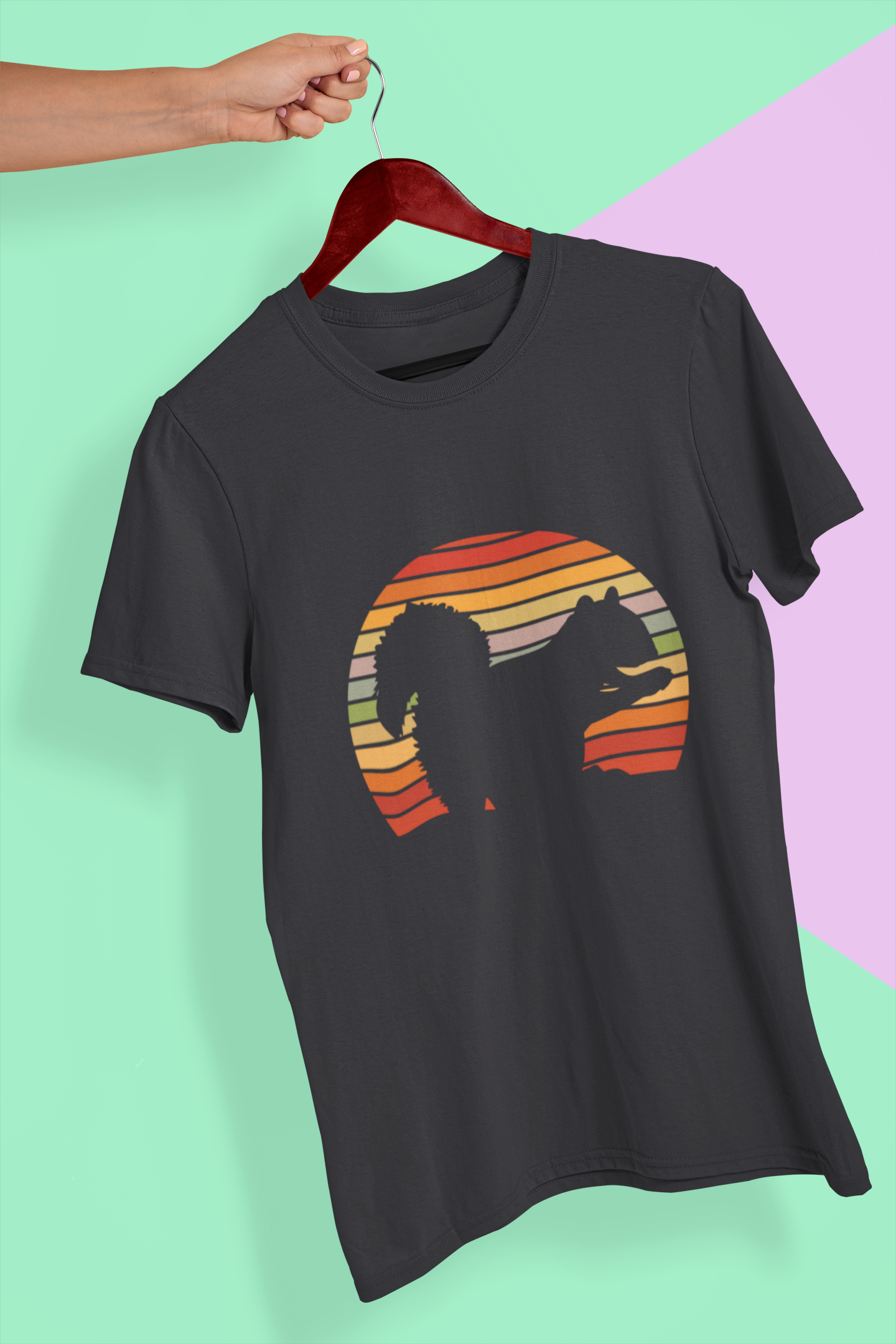 Retro Squirrel Mens Half Sleeves T-shirt- FunkyTeesClub