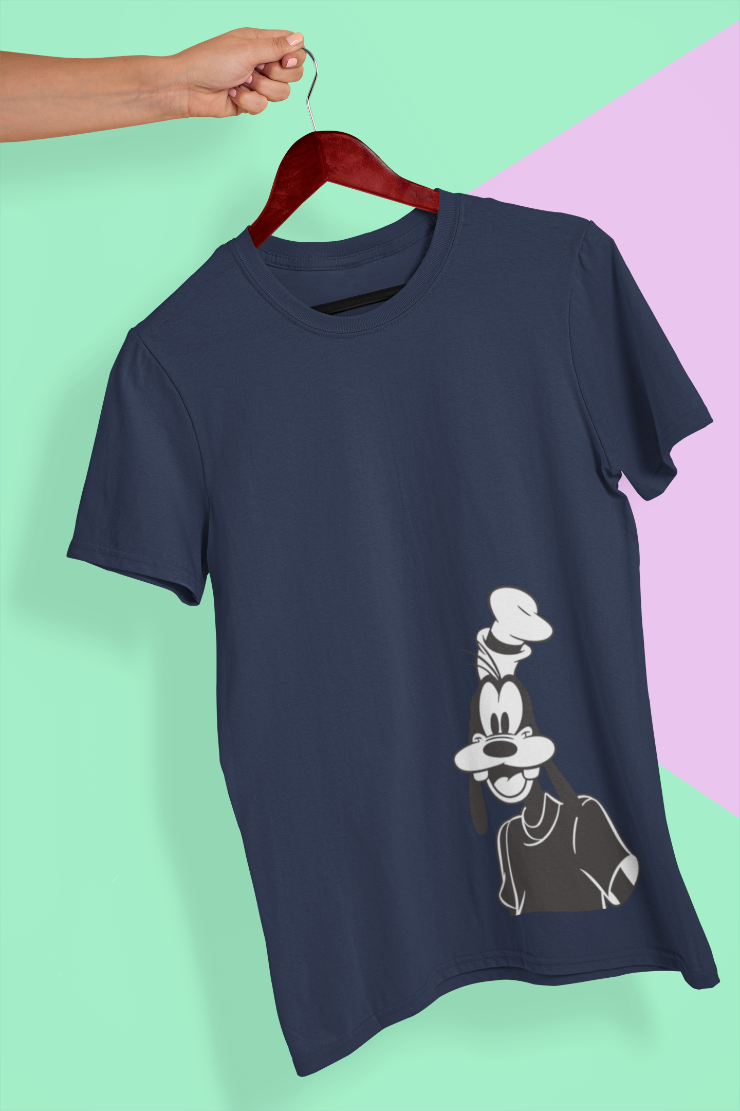 Happy Goffy Mens Half Sleeves T-shirt- FunkyTeesClub