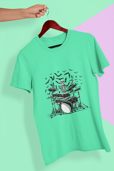 Skull Women Half Sleeves T-shirt- FunkyTeesClub