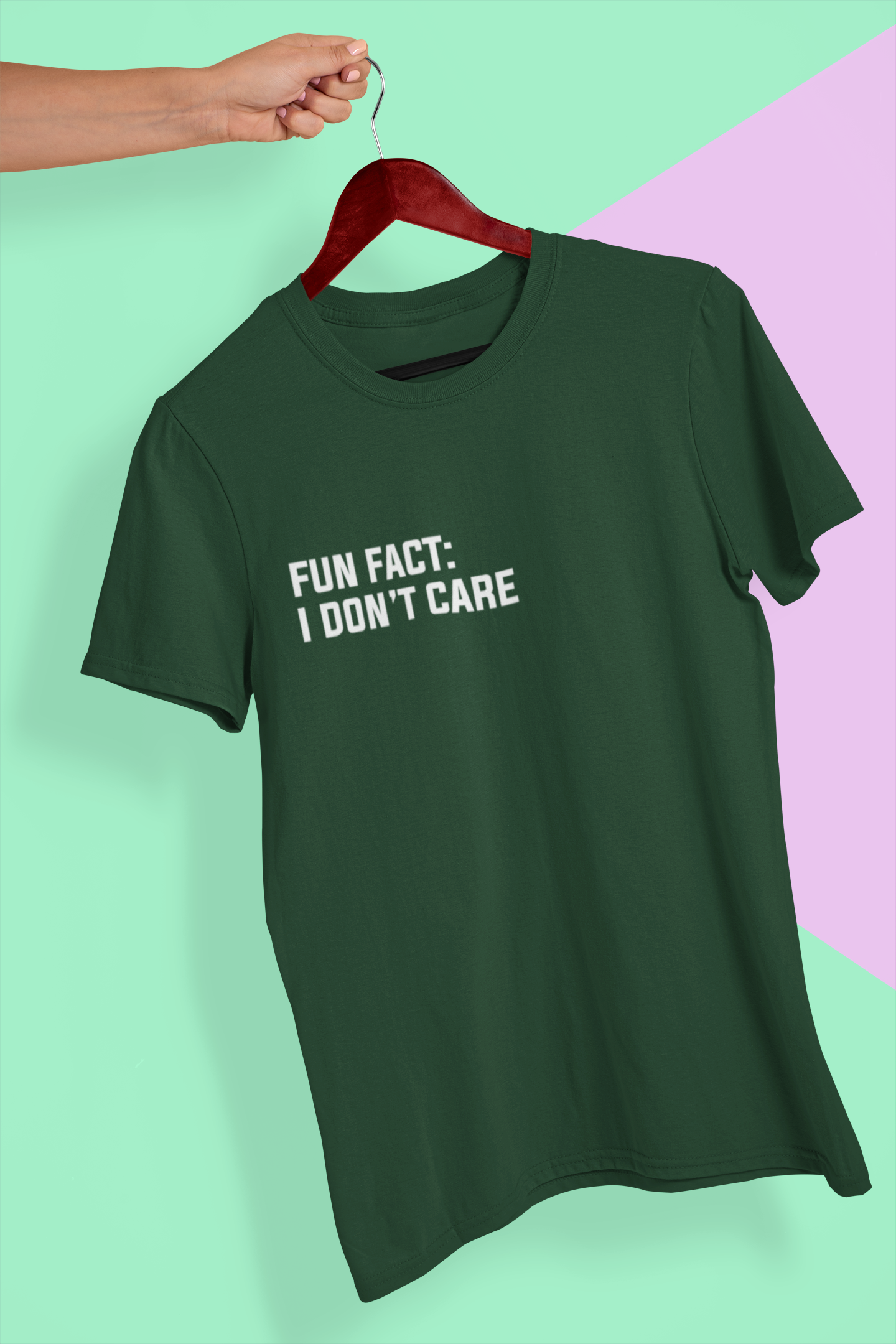 Fun Fact I Dont Care Women Half Sleeves T-shirt- FunkyTeesClub