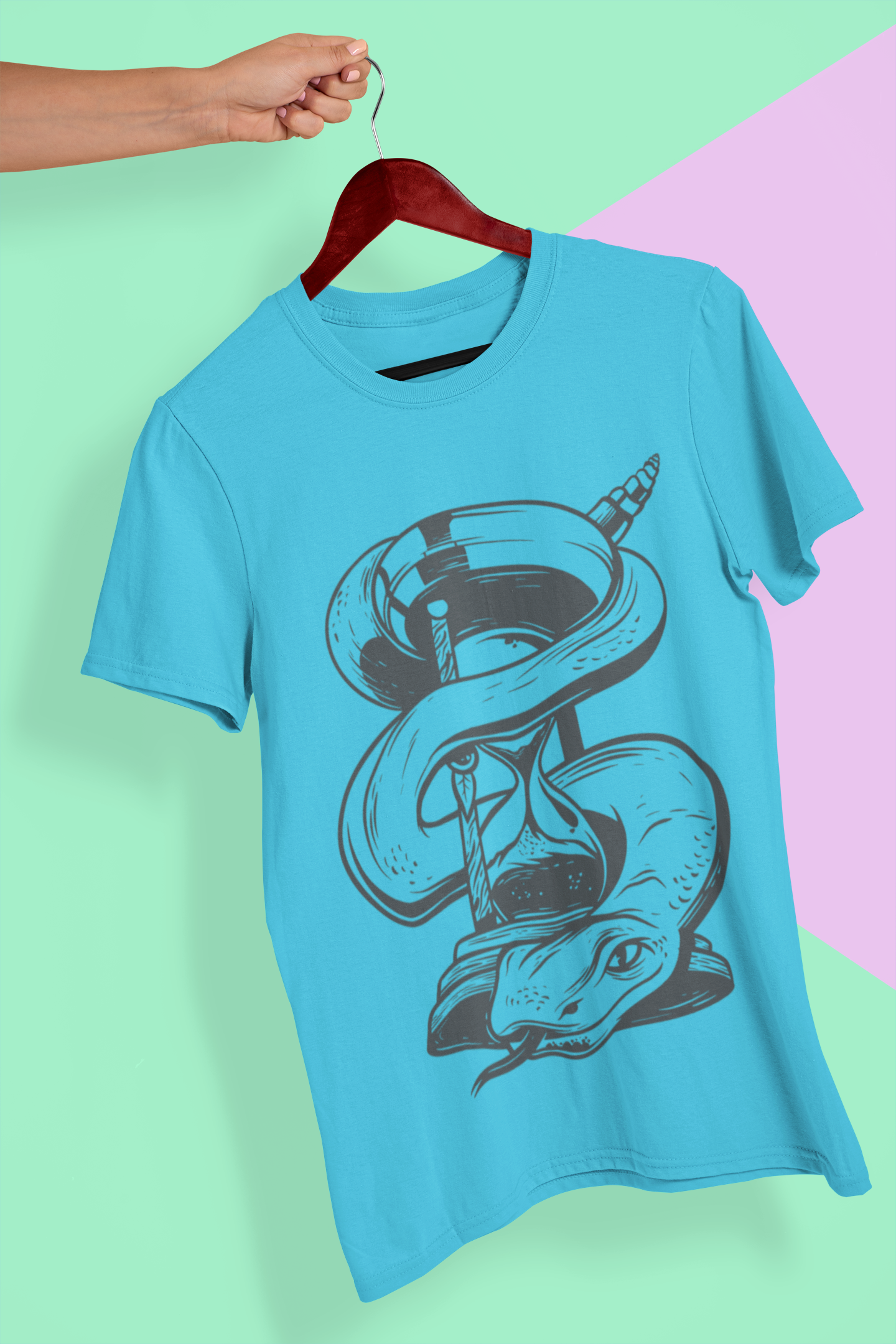 Hourglass Mens Half Sleeves T-shirt- FunkyTeesClub