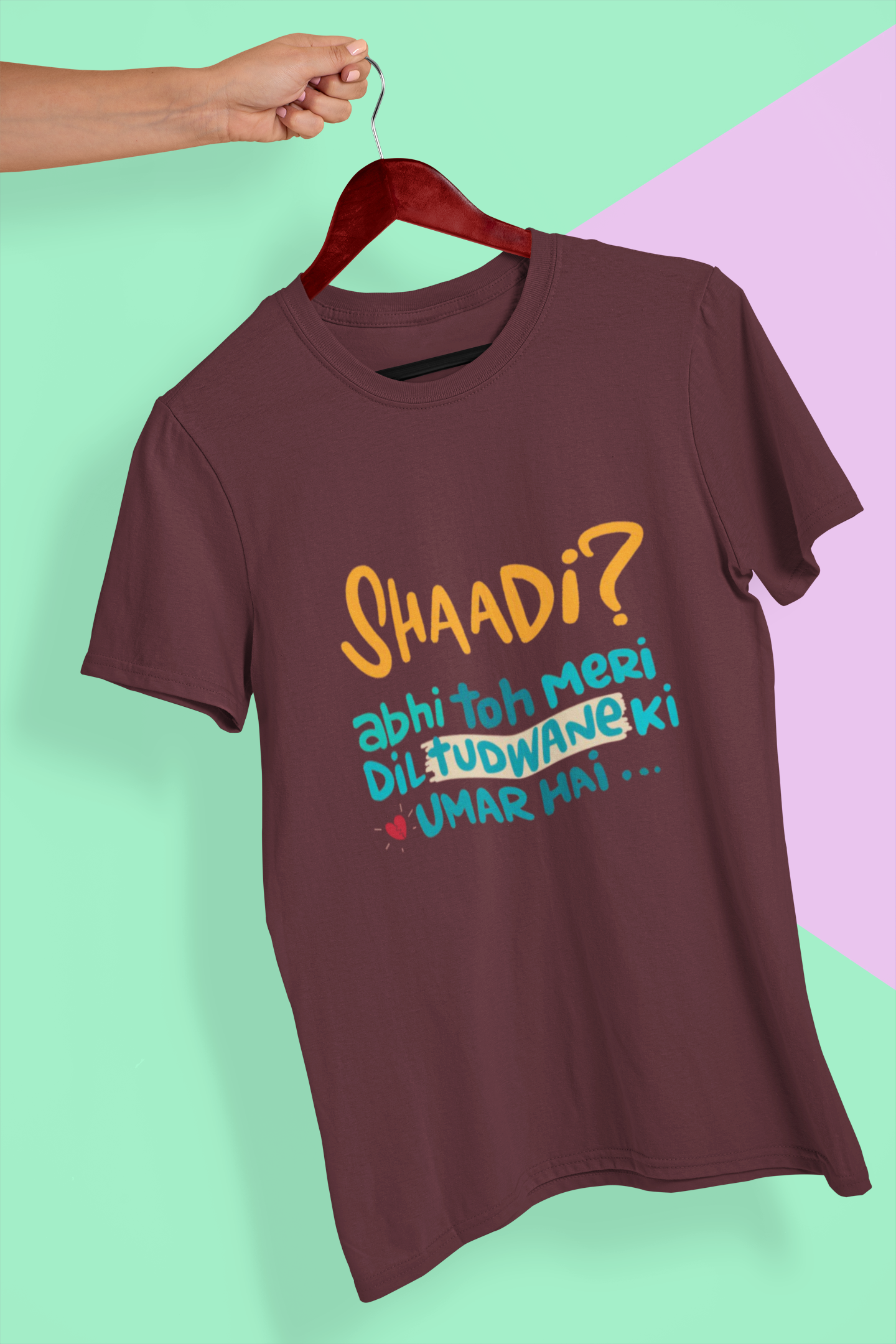 Shaadi Women Half Sleeves T-shirt- FunkyTeesClub