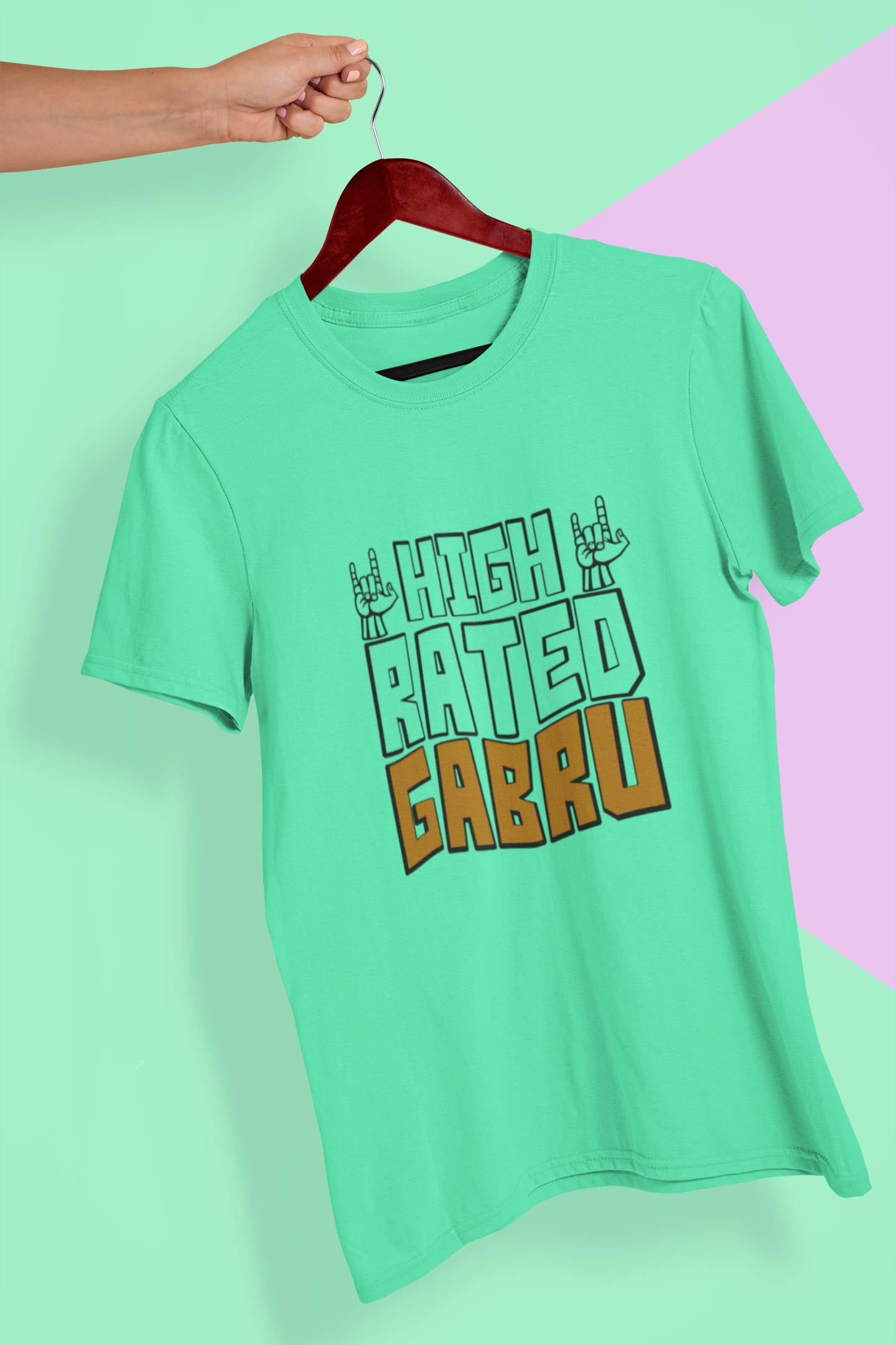 High Rated Gabru Desi Mens Half Sleeves T-shirt- FunkyTeesClub