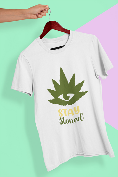 Stay Stoned Mens Half Sleeves T-shirt- FunkyTeesClub