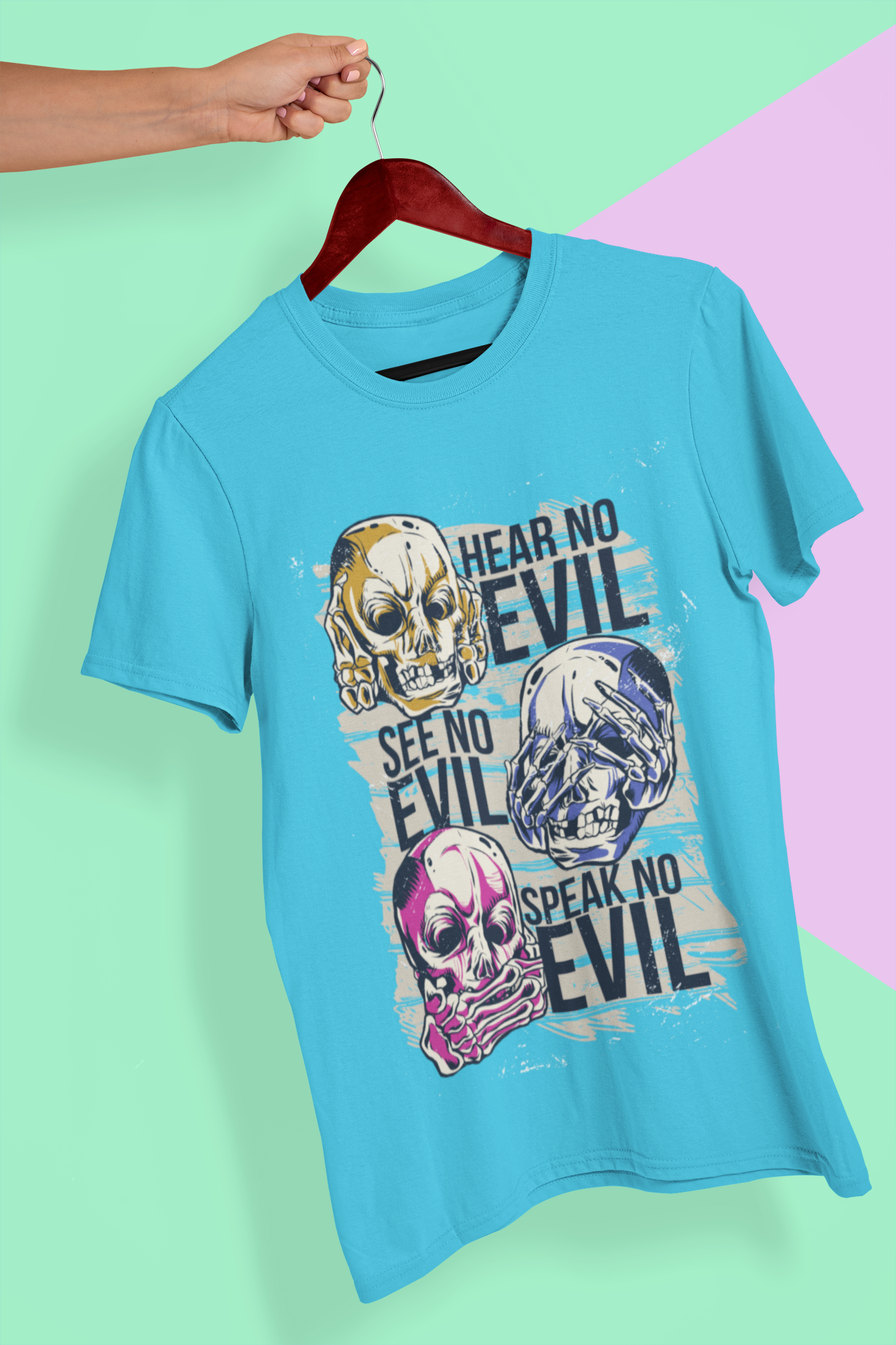 Hear No Evil Mens Half Sleeves T-shirt- FunkyTeesClub