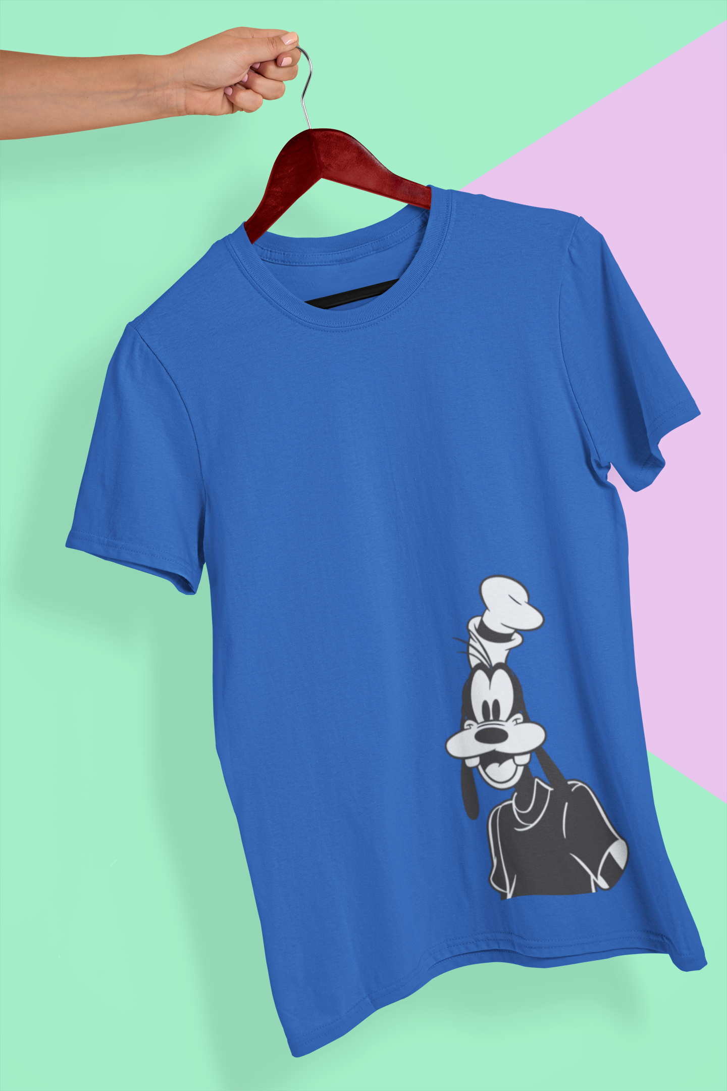 Happy Goffy Mens Half Sleeves T-shirt- FunkyTeesClub