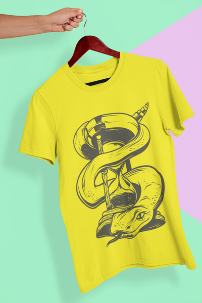 Hourglass Mens Half Sleeves T-shirt- FunkyTeesClub