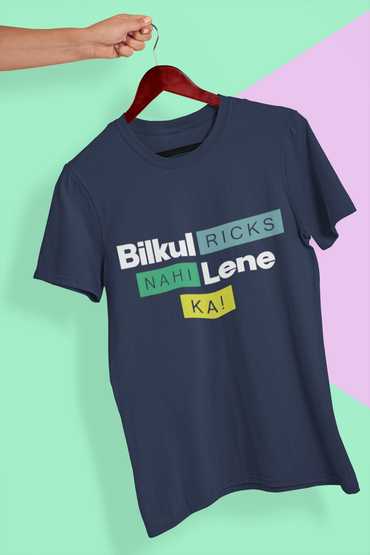 Ricks Lena Ka Nahi Women Half Sleeves T-shirt- FunkyTeesClub