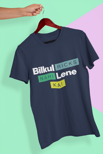 Ricks Lena Ka Nahi Women Half Sleeves T-shirt- FunkyTeesClub