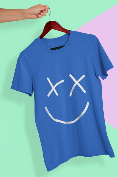 Smiley Mens Half Sleeves T-shirt- FunkyTeesClub
