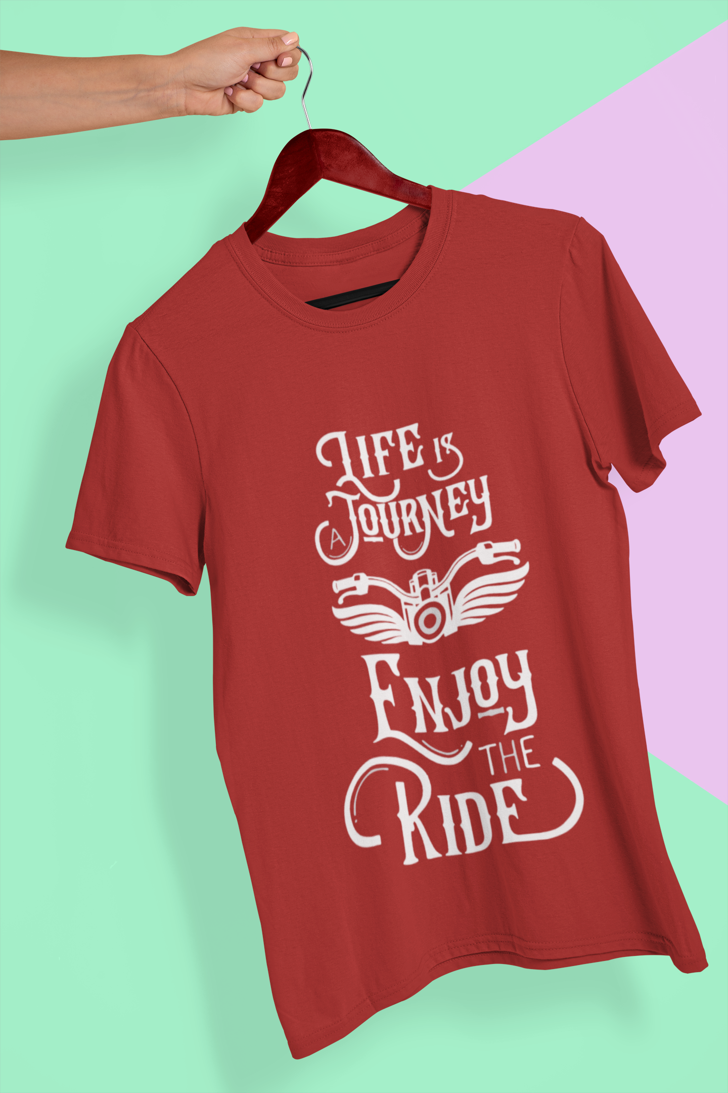 Enjoy The Ride Women Half Sleeves T-shirt- FunkyTeesClub