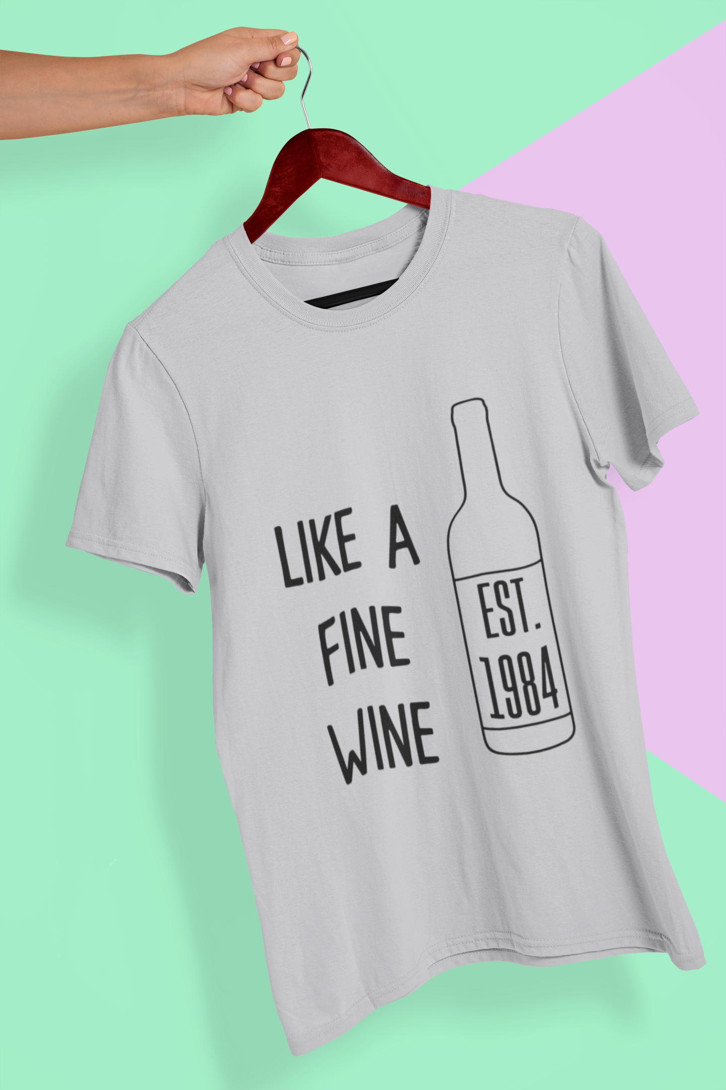 Like a Wine Mens Half Sleeves T-shirt- FunkyTeesClub