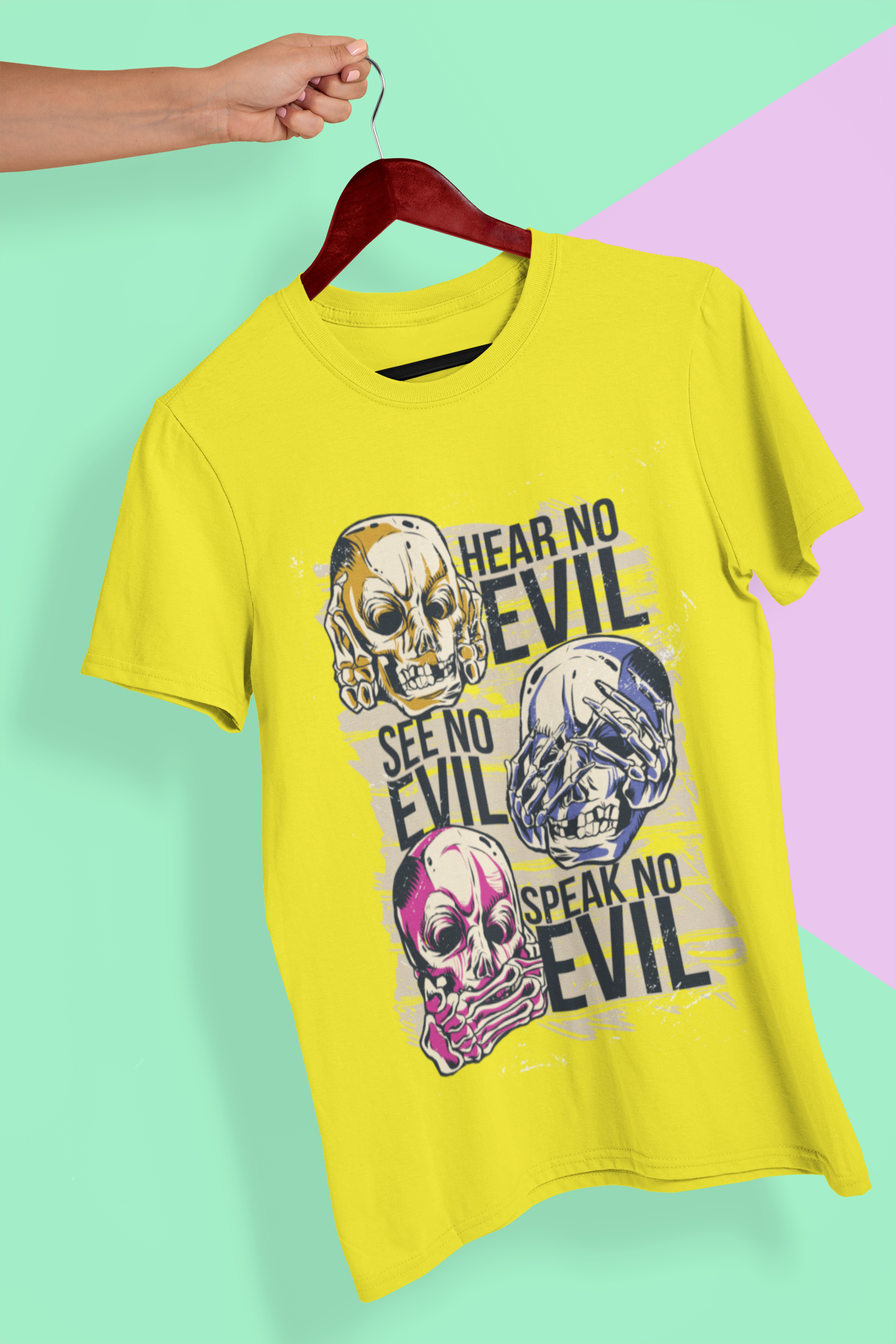 Hear No Evil Women Half Sleeves T-shirt- FunkyTeesClub