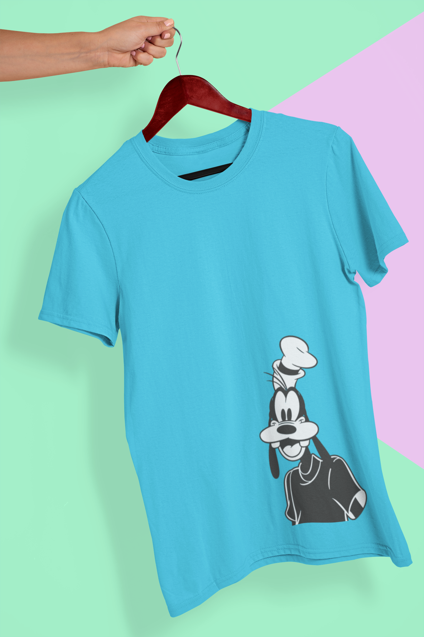 Happy Goffy Mens Half Sleeves T-shirt- FunkyTeesClub