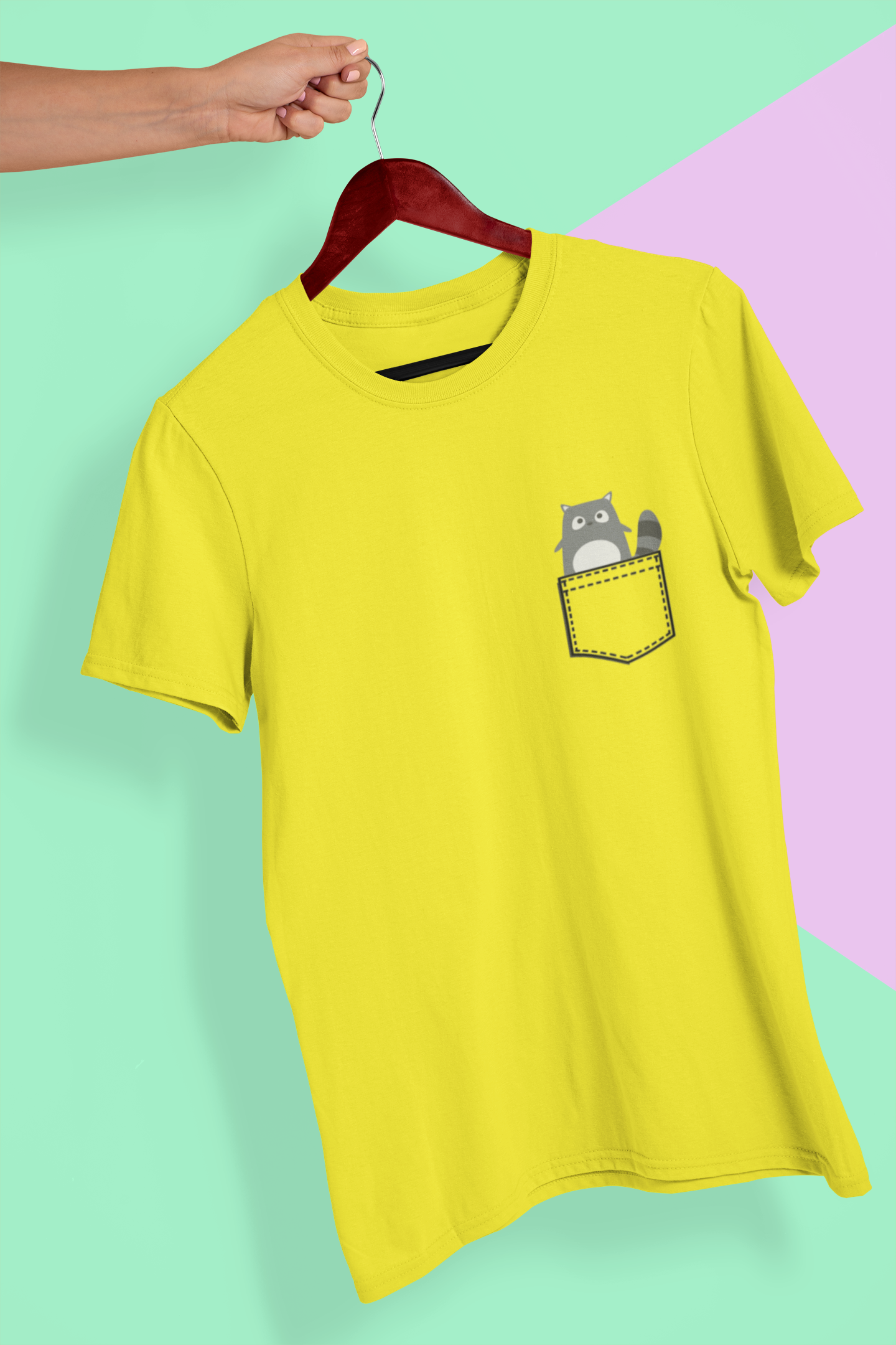 Cute Cat Women Half Sleeves T-shirt- FunkyTeesClub