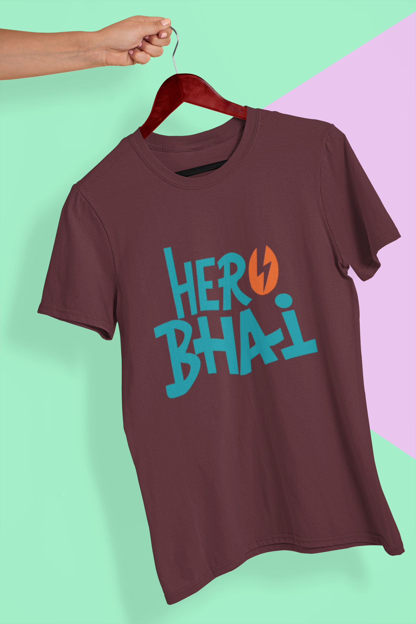 Hero Bhai Mens Half Sleeves T-shirt- FunkyTeesClub
