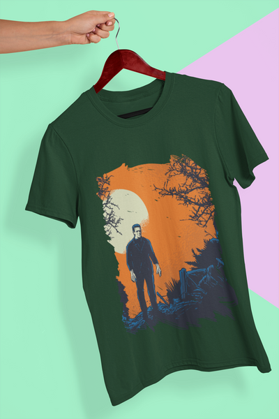 Frankenstein Women Half Sleeves T-shirt- FunkyTeesClub