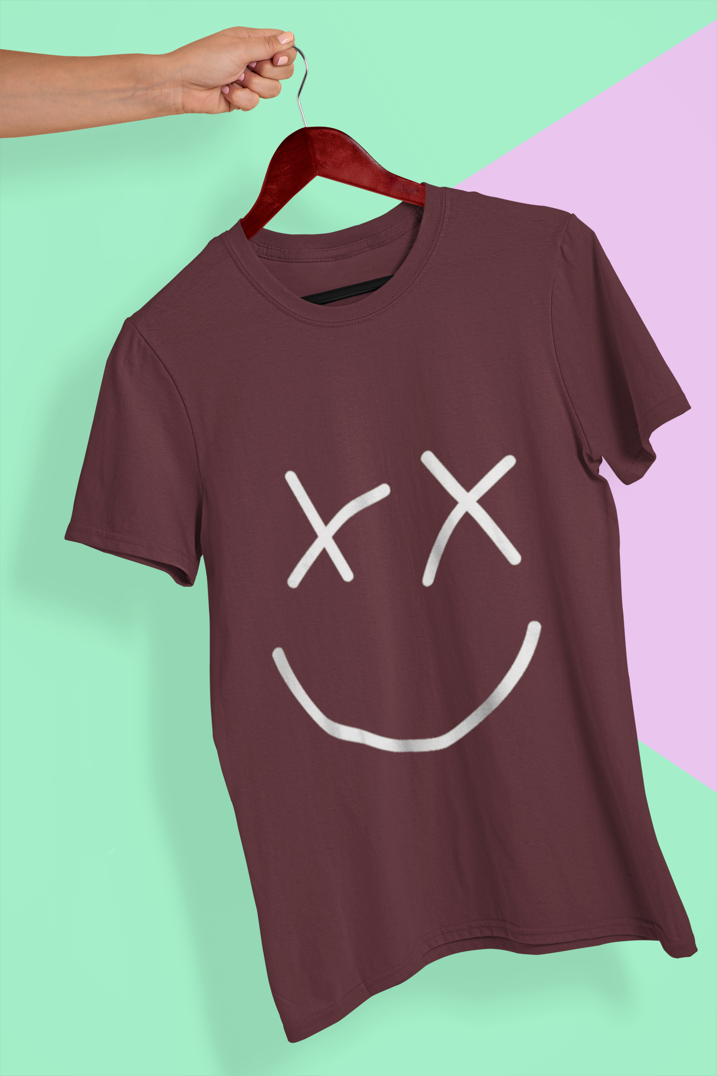 Smiley Mens Half Sleeves T-shirt- FunkyTeesClub