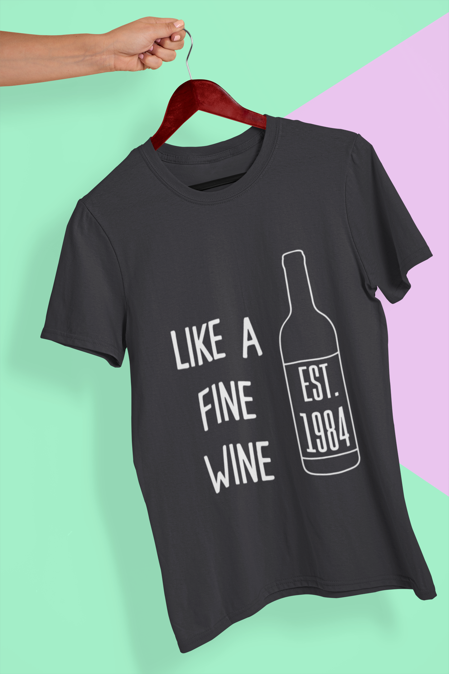 Like a Wine Mens Half Sleeves T-shirt- FunkyTeesClub