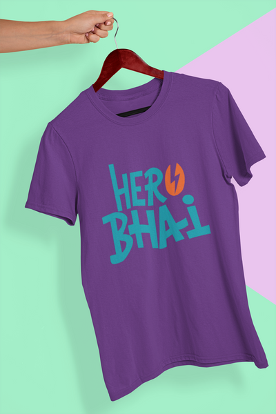 Hero Bhai Mens Half Sleeves T-shirt- FunkyTeesClub