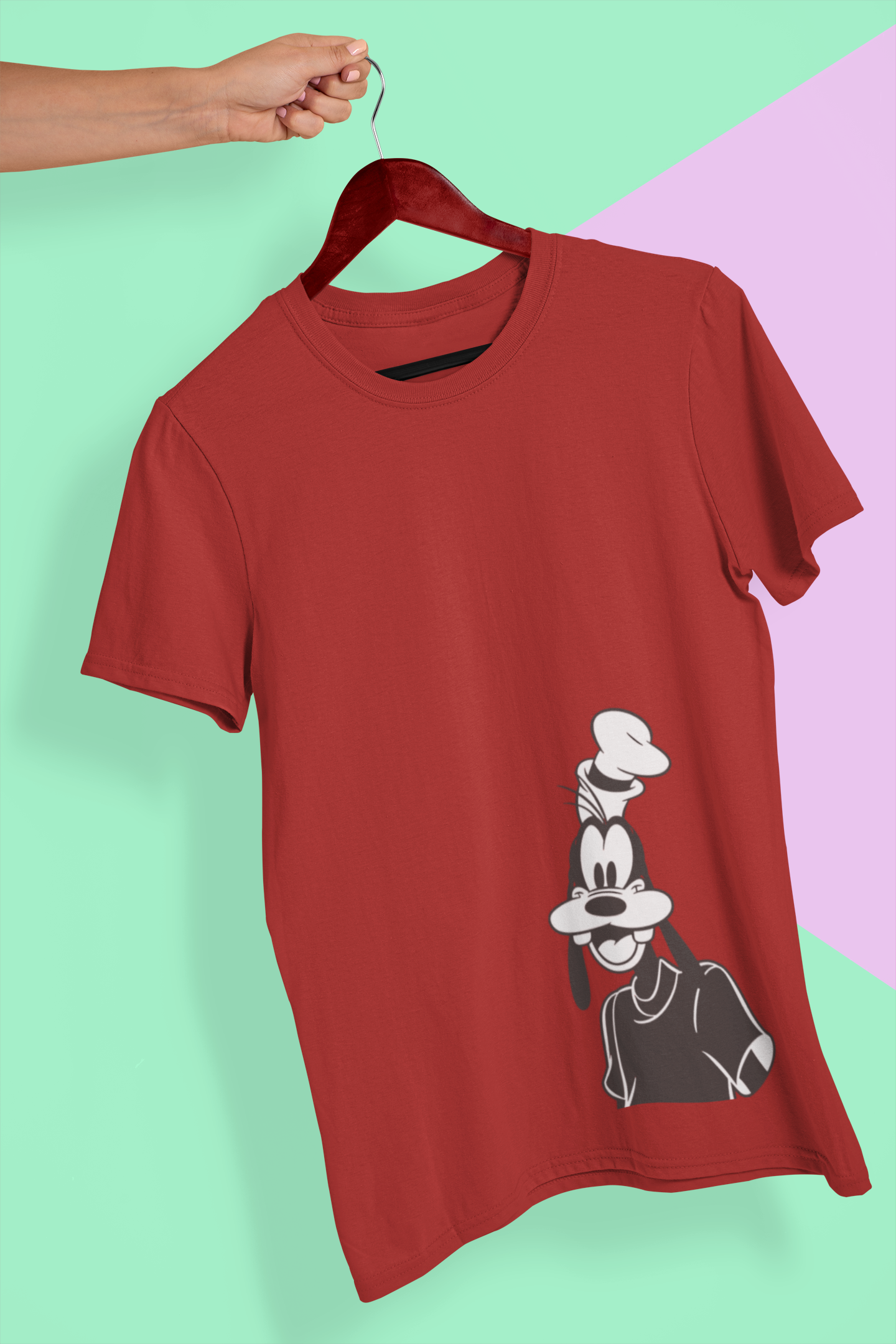 Happy Goffy Mens Half Sleeves T-shirt- FunkyTeesClub