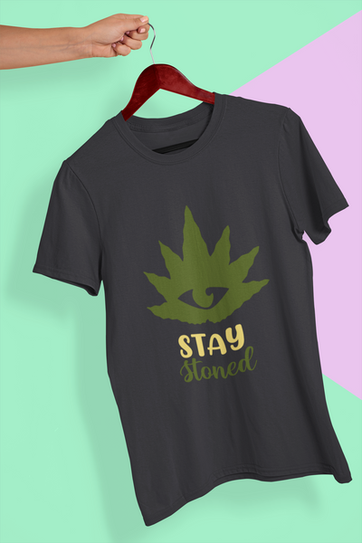 Stay Stoned Mens Half Sleeves T-shirt- FunkyTeesClub