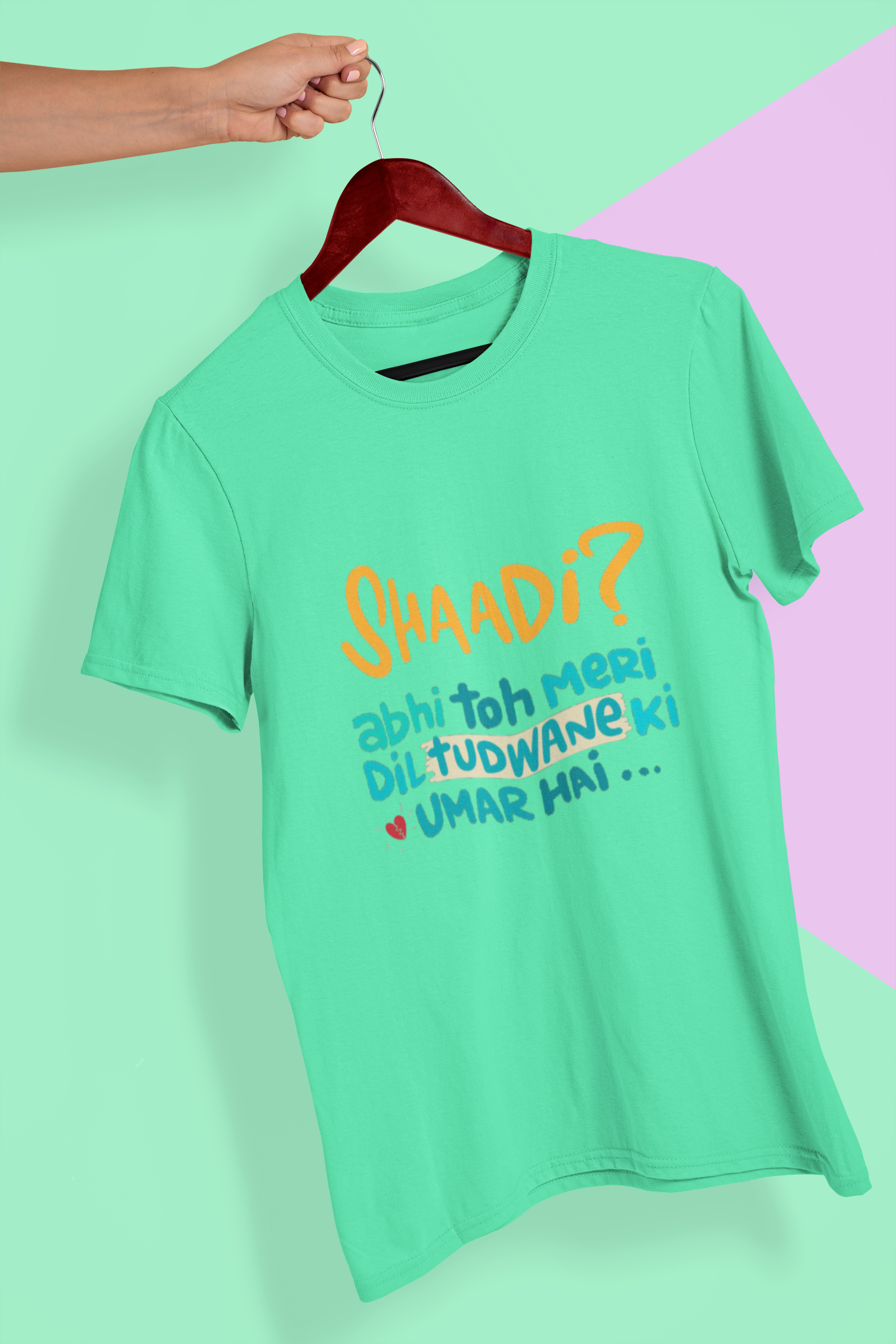 Shaadi Women Half Sleeves T-shirt- FunkyTeesClub