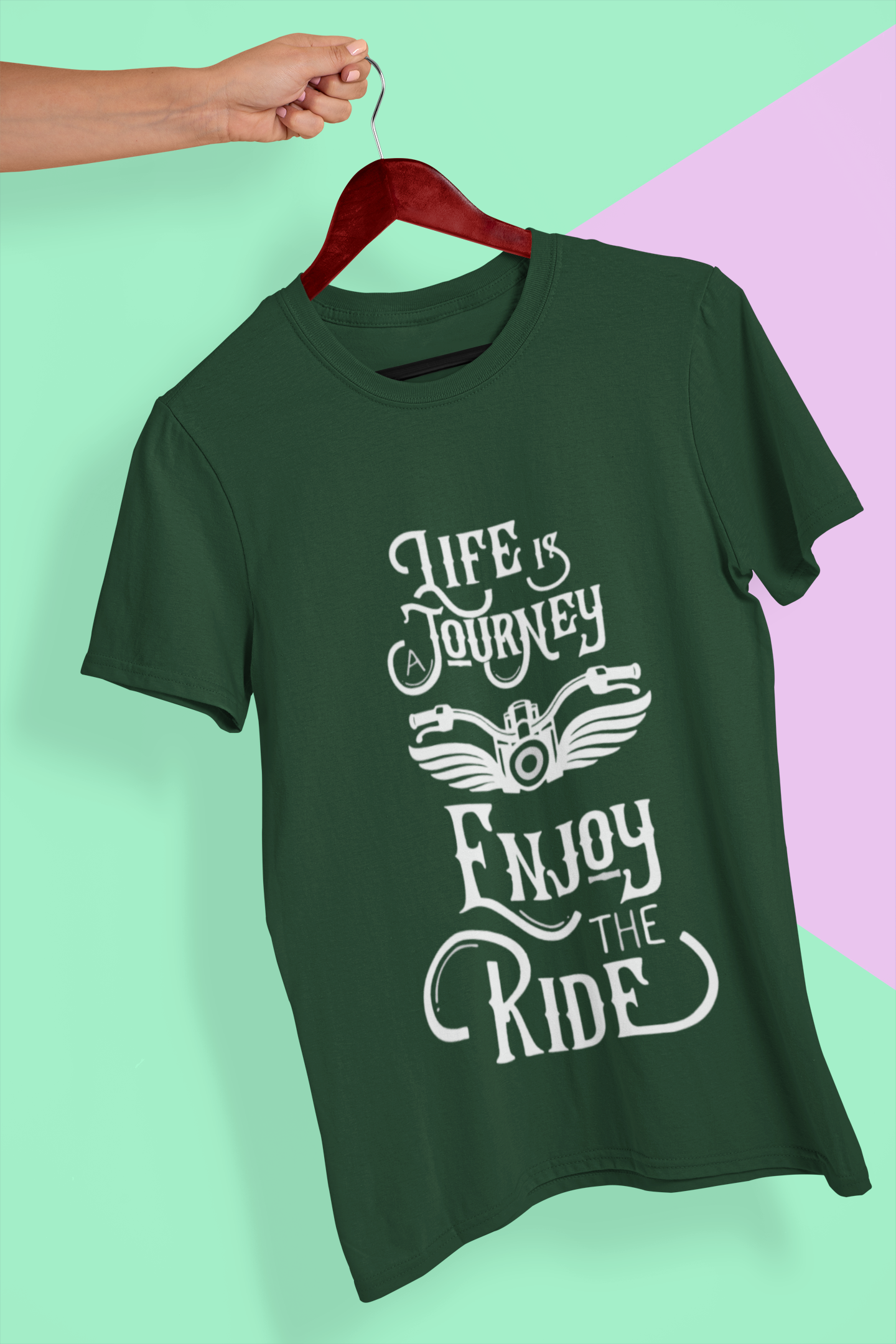 Enjoy The Ride Mens Half Sleeves T-shirt- FunkyTeesClub