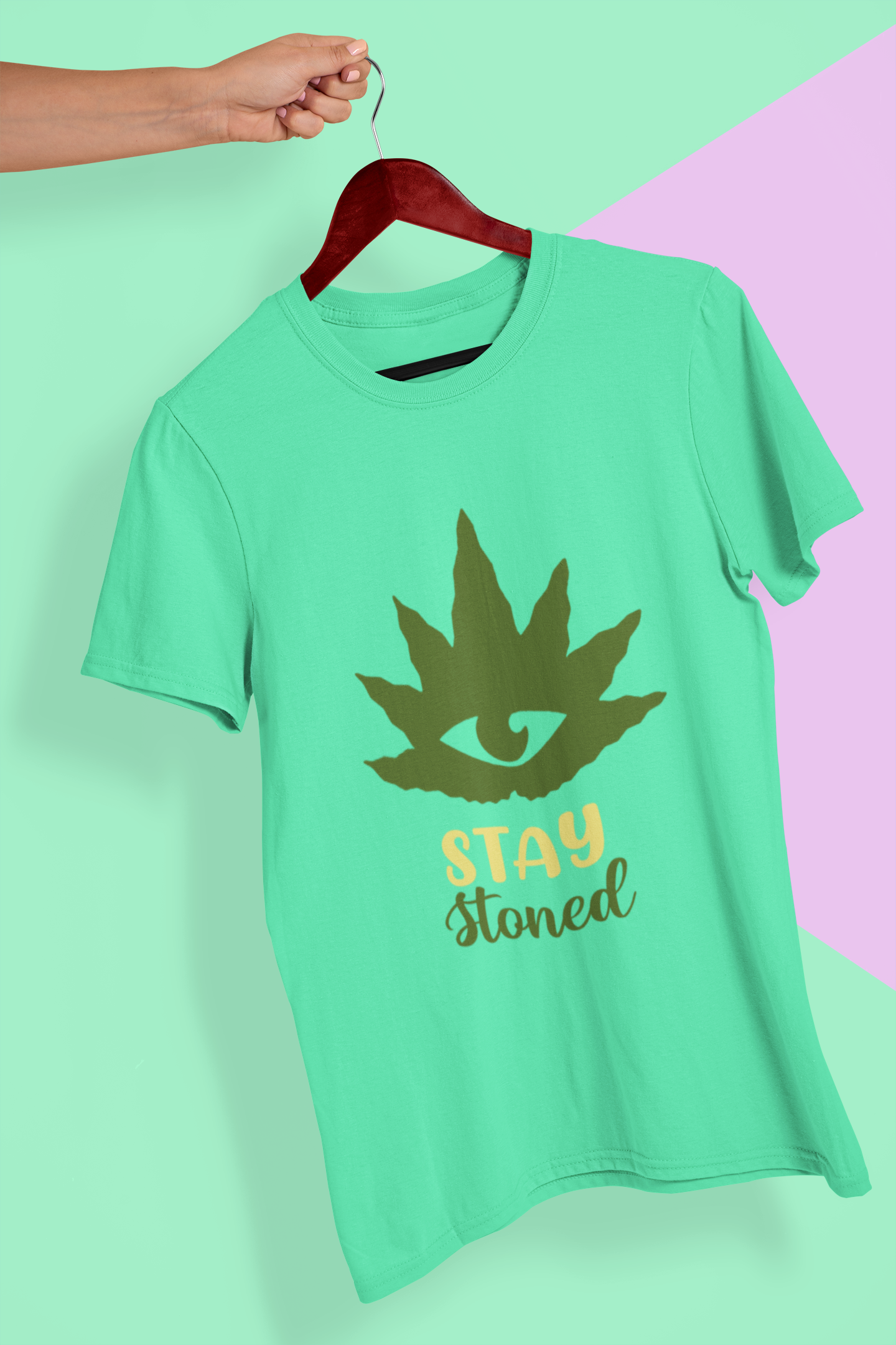 Stay Stoned Mens Half Sleeves T-shirt- FunkyTeesClub