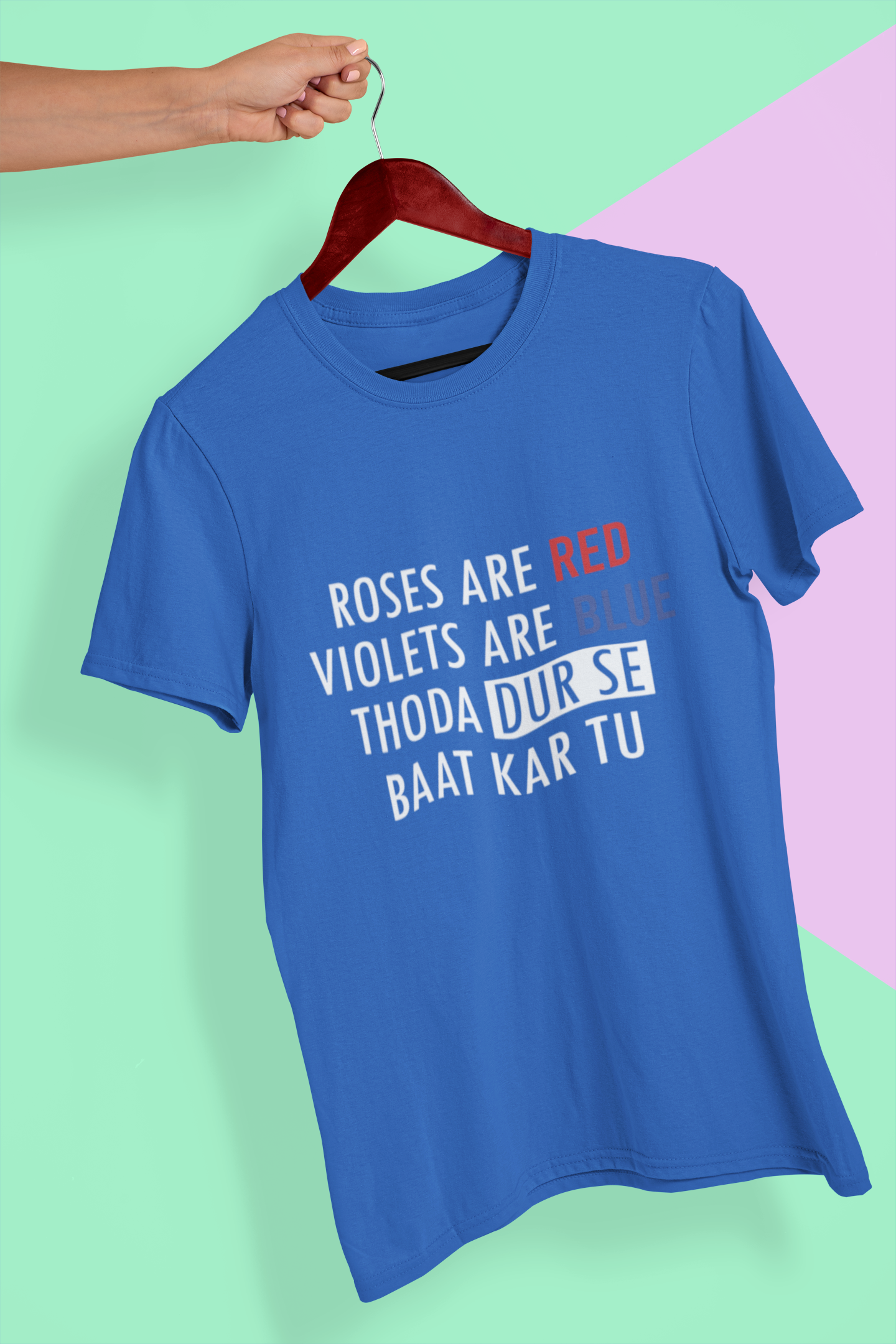 Dur Se Bhaat Mens Half Sleeves T-shirt- FunkyTeesClub
