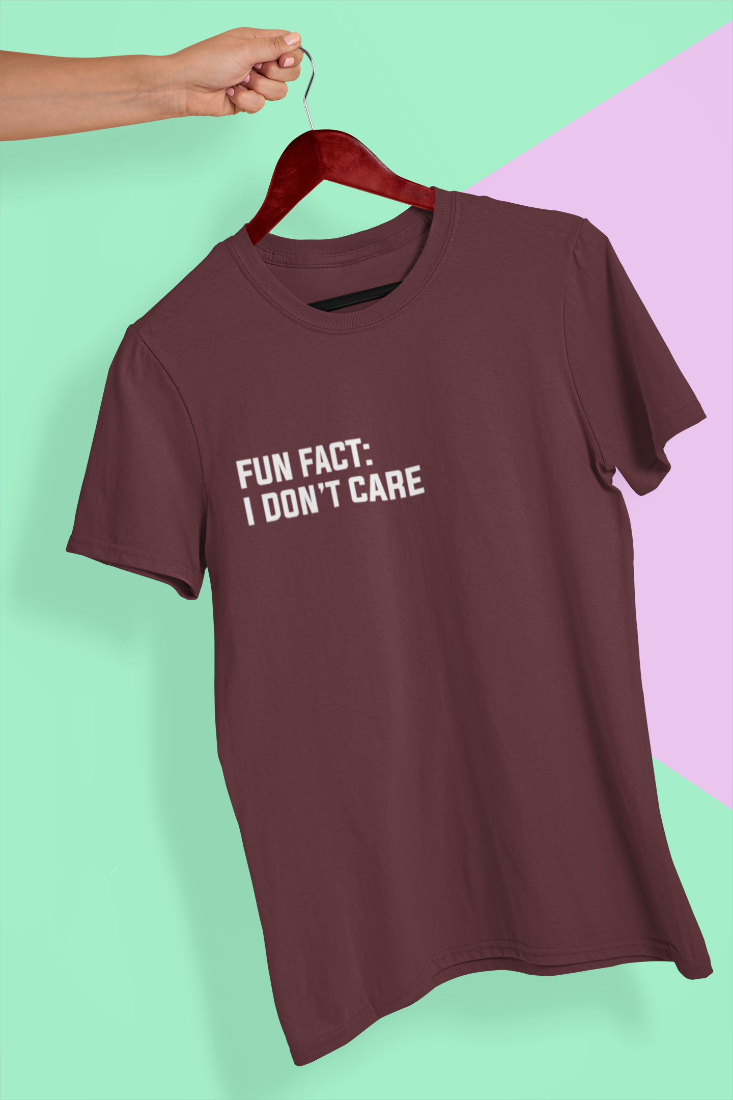 Fun Fact I Dont Care Mens Half Sleeves T-shirt- FunkyTeesClub