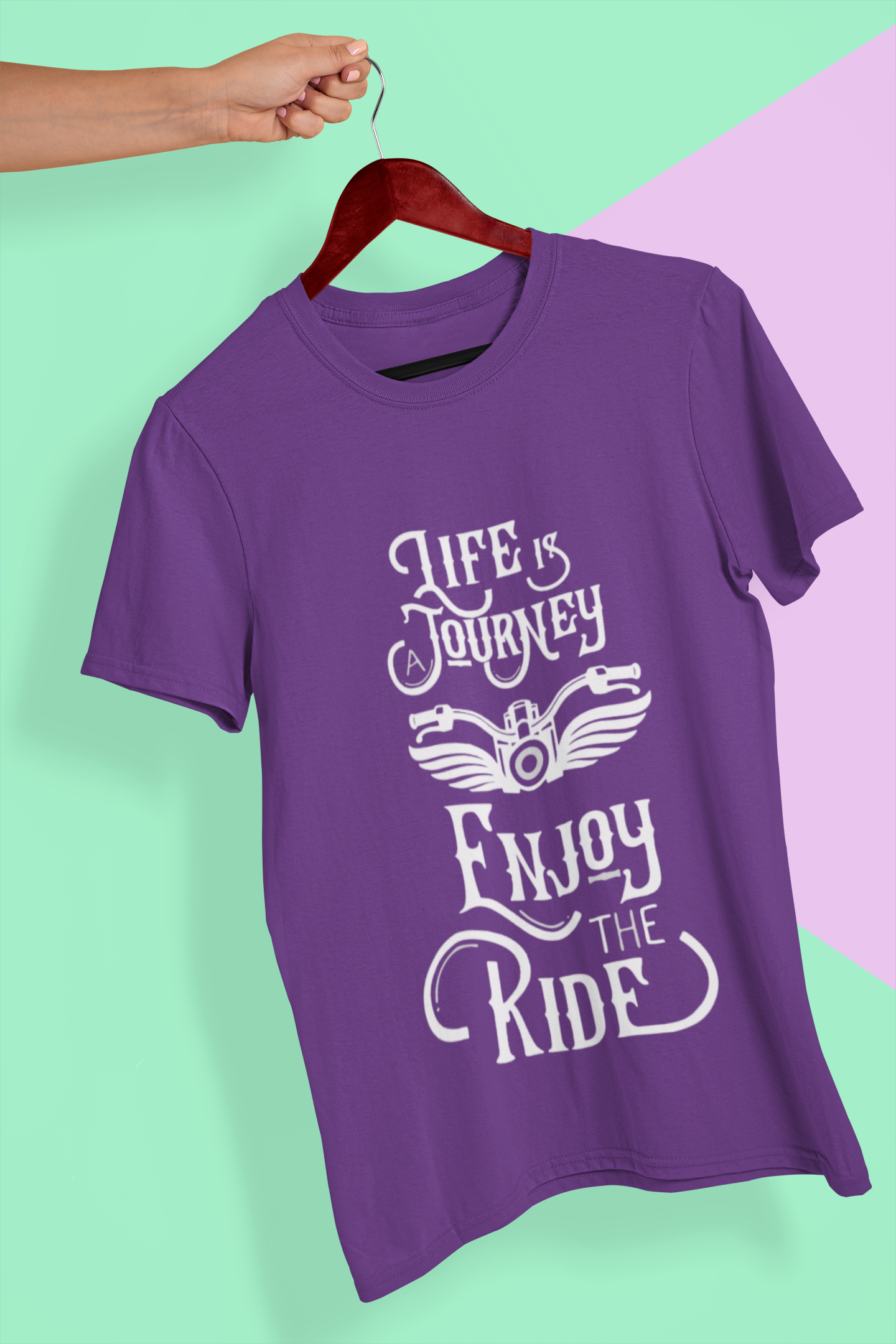 Enjoy The Ride Mens Half Sleeves T-shirt- FunkyTeesClub