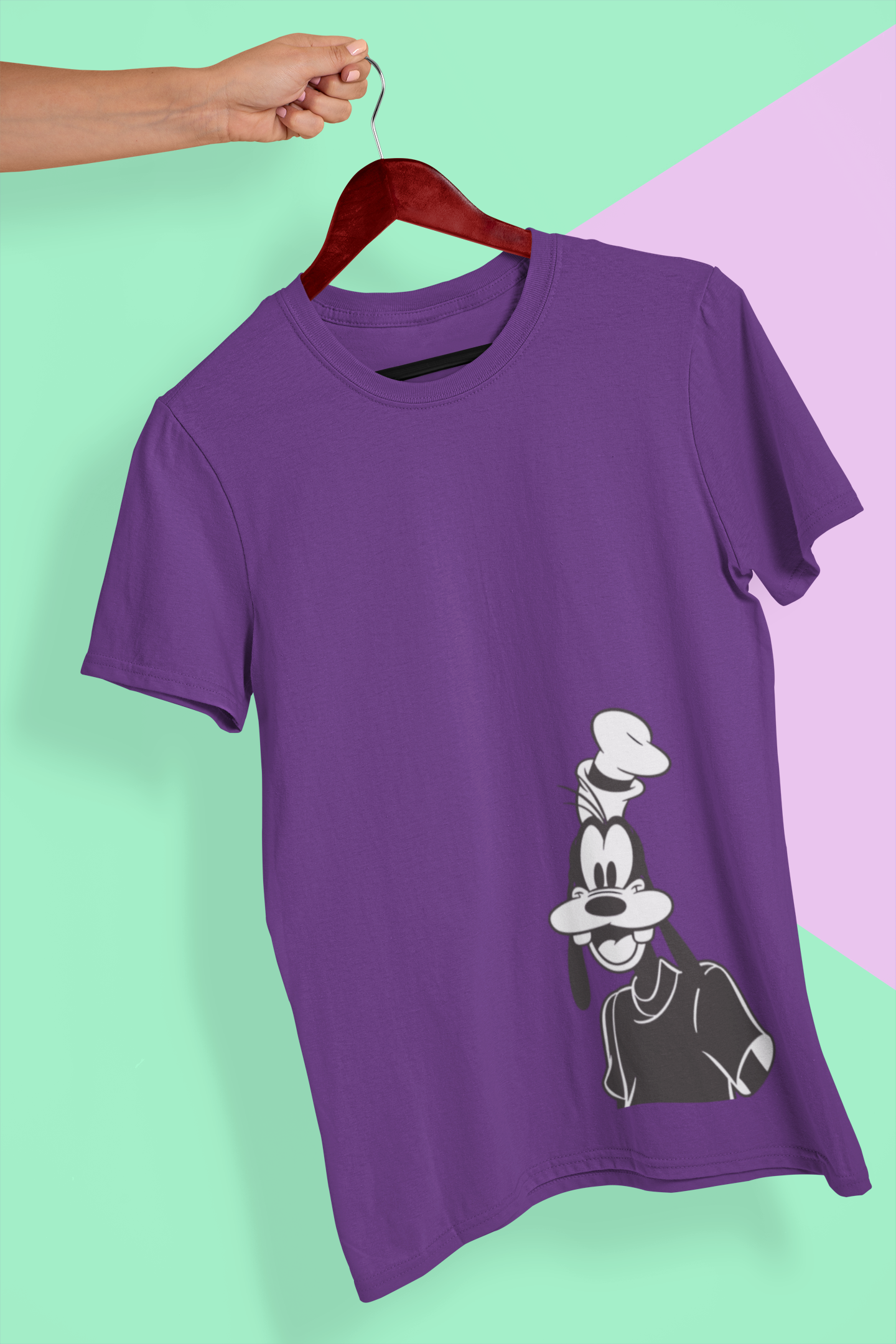 Happy Goffy Mens Half Sleeves T-shirt- FunkyTeesClub
