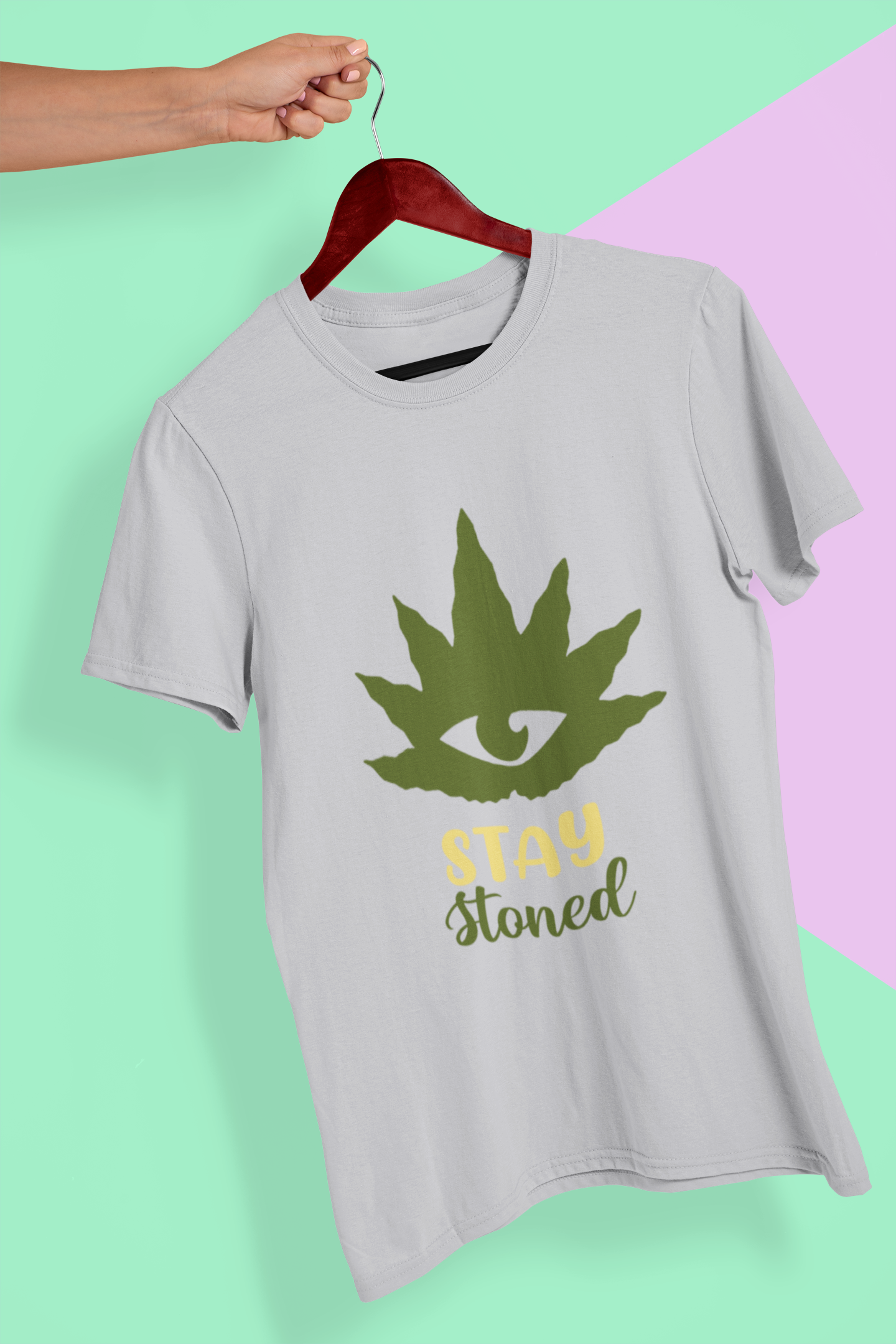 Stay Stoned Women Half Sleeves T-shirt- FunkyTeesClub