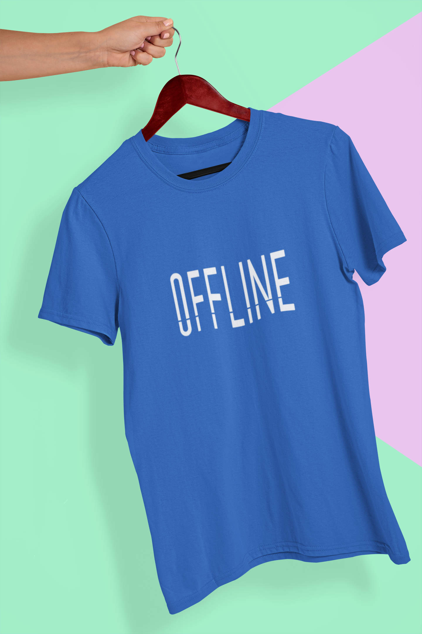 Offline Mens Half Sleeves T-shirt- FunkyTeesClub