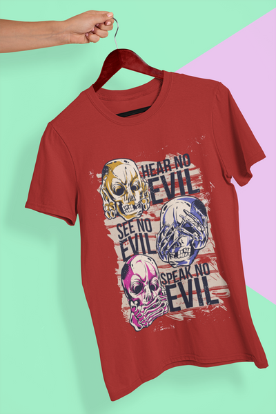 Hear No Evil Mens Half Sleeves T-shirt- FunkyTeesClub