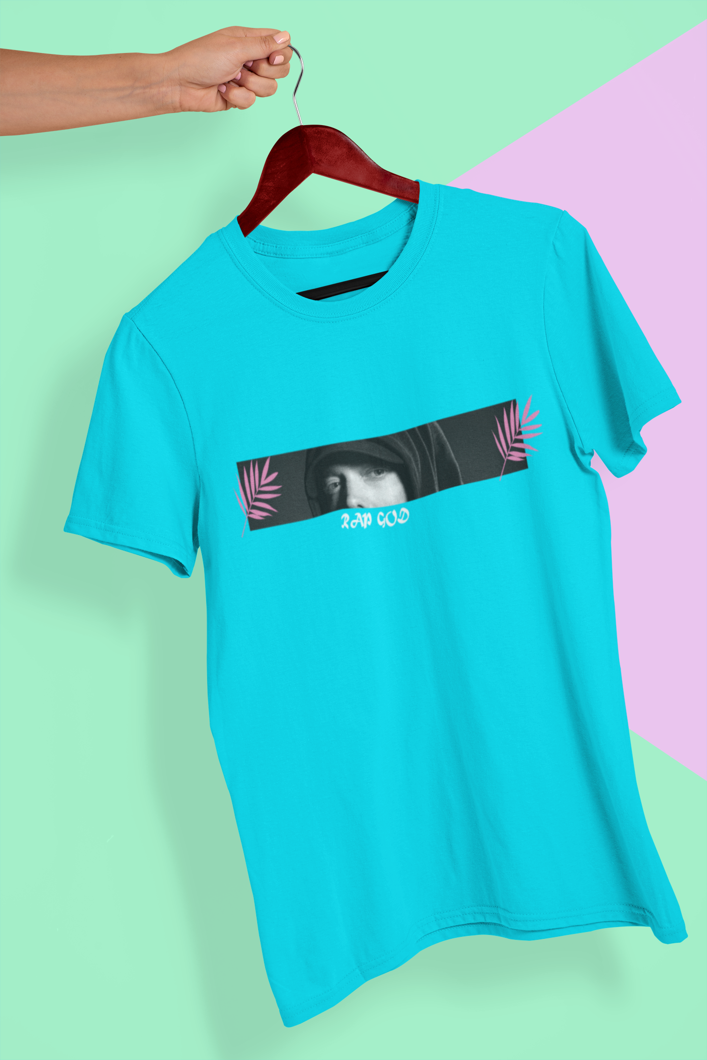 Eminem Rap God Minimal Mens Half Sleeves T-shirt- FunkyTeesClub