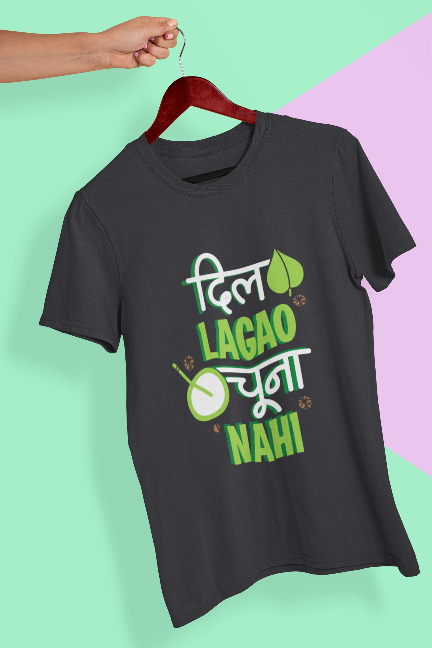 Dil Lagou Chuna Nahi Mens Half Sleeves T-shirt- FunkyTeesClub