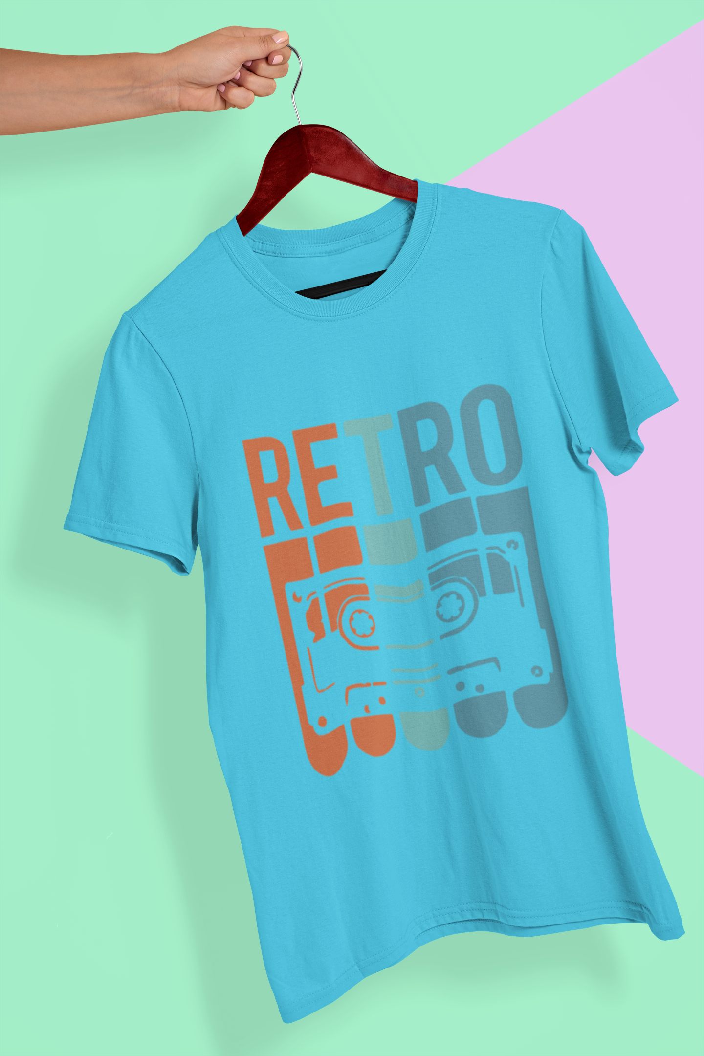 Retro Mens Half Sleeves T-shirt- FunkyTeesClub