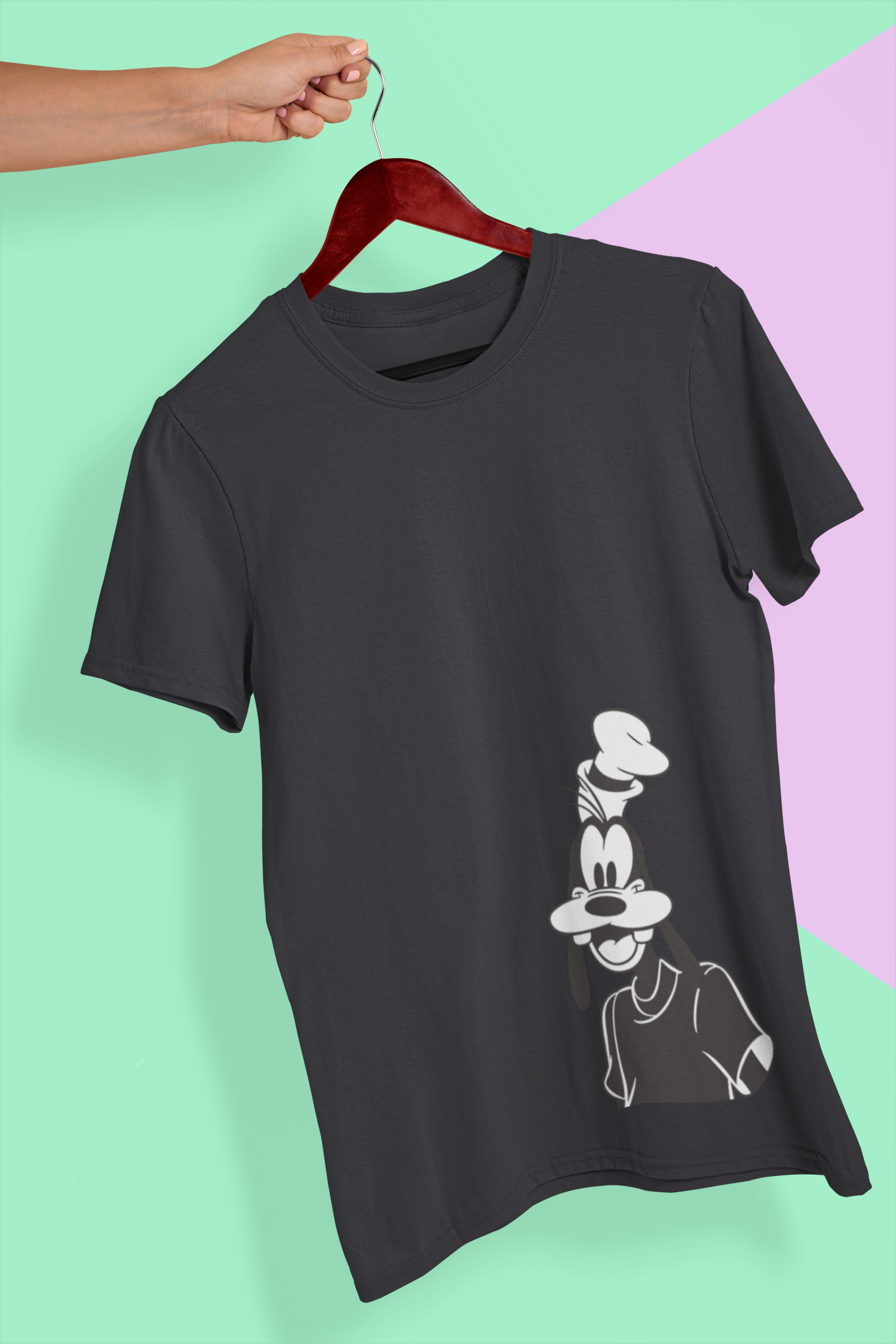 Happy Goffy Mens Half Sleeves T-shirt- FunkyTeesClub
