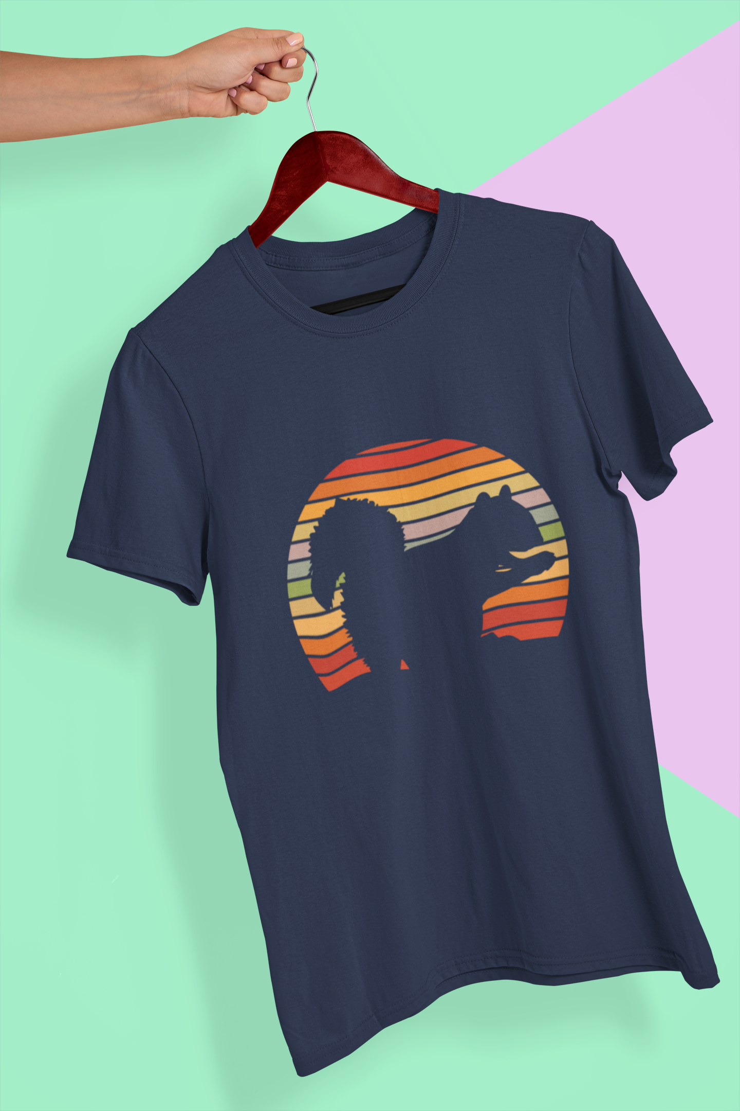 Retro Squirrel Women Half Sleeves T-shirt- FunkyTeesClub