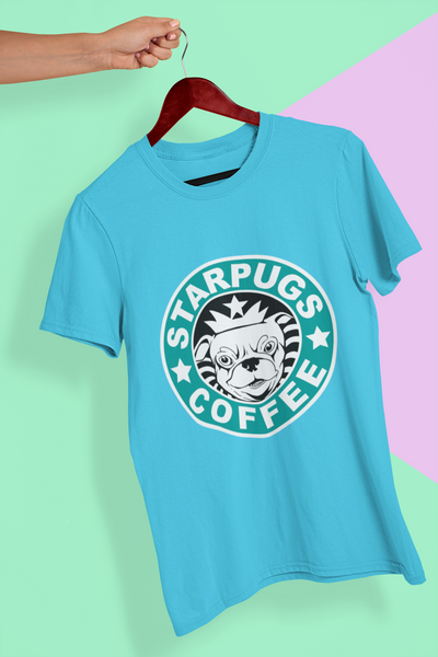 Star Pugs Mens Half Sleeves T-shirt- FunkyTeesClub