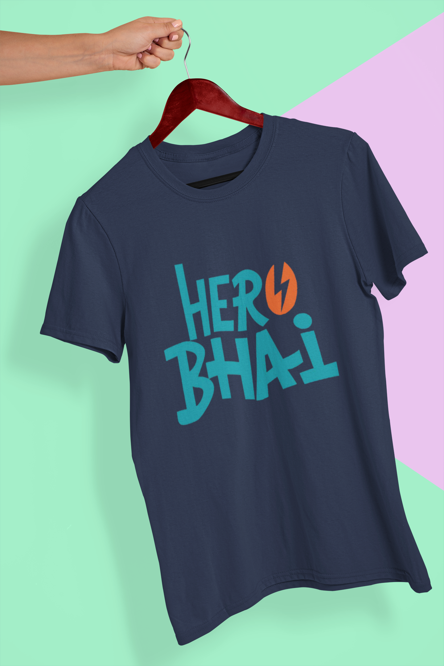 Hero Bhai Mens Half Sleeves T-shirt- FunkyTeesClub