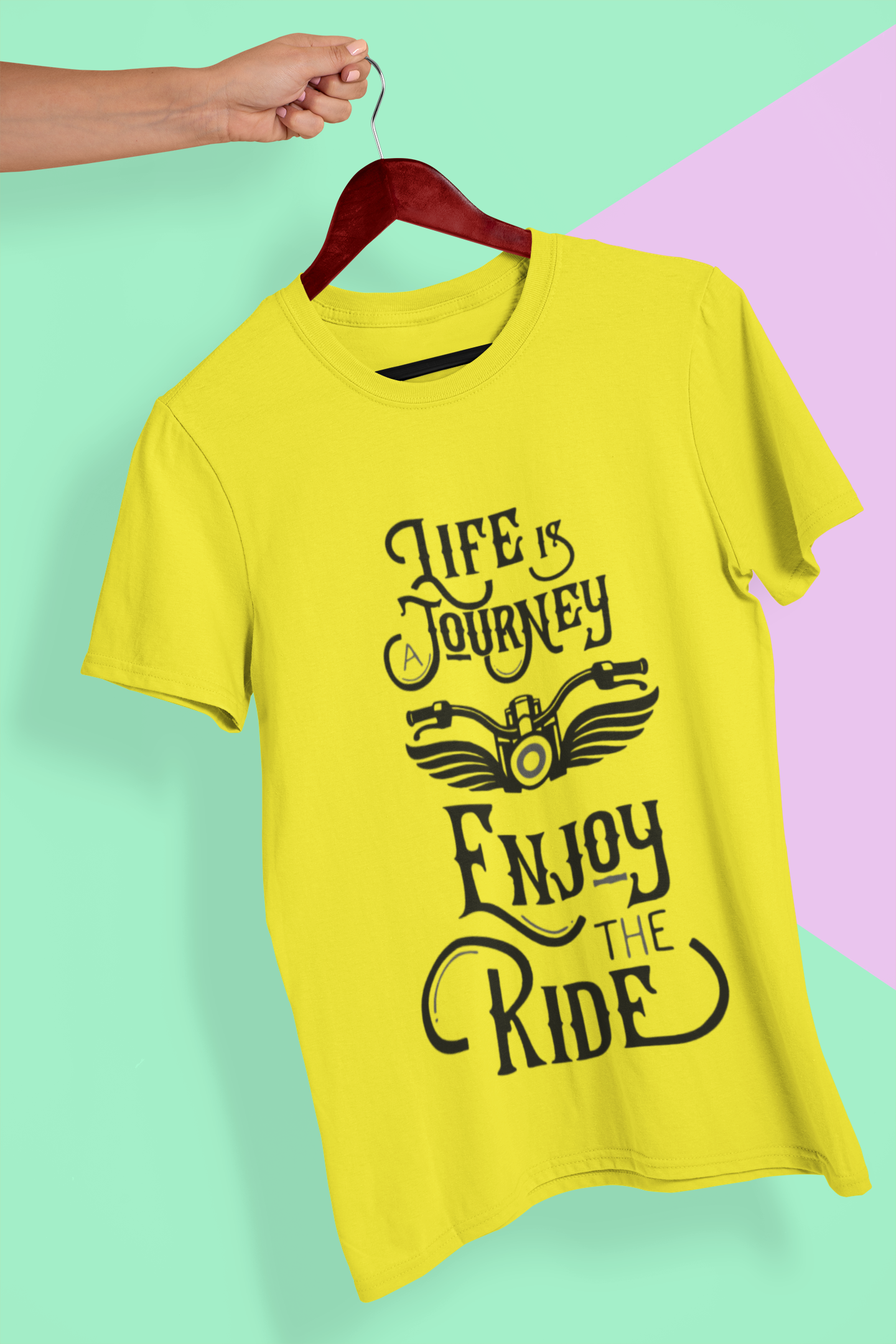 Enjoy The Ride Mens Half Sleeves T-shirt- FunkyTeesClub