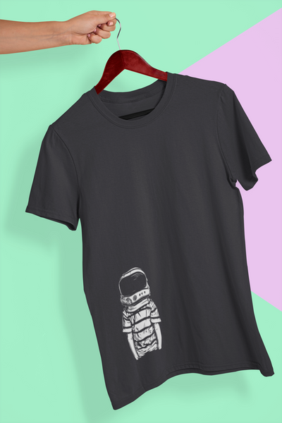 Space Kid Astronaut Mens Half Sleeves T-shirt- FunkyTeesClub