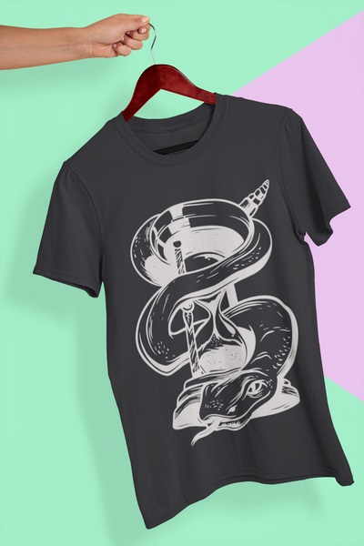 Hourglass Mens Half Sleeves T-shirt- FunkyTeesClub