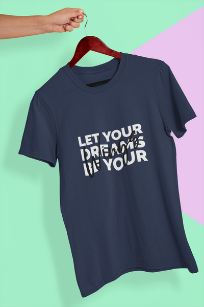 Let Your Dream Be Your Wings Mens Half Sleeves T-shirt- FunkyTeesClub