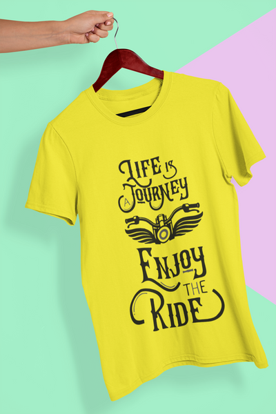 Enjoy The Ride Women Half Sleeves T-shirt- FunkyTeesClub